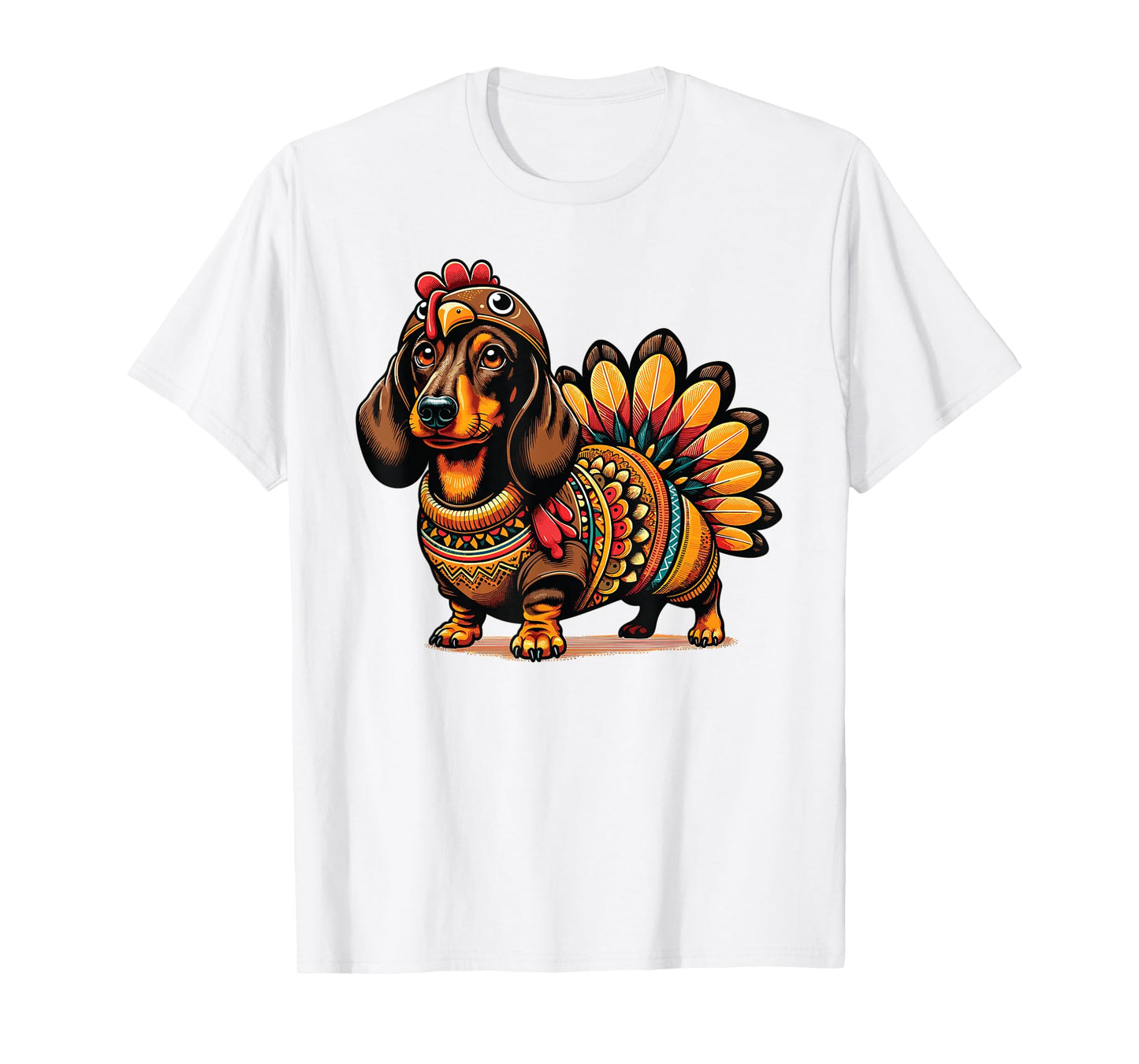 Dachshund Dog Weiner Turkey Costume T-Shirt