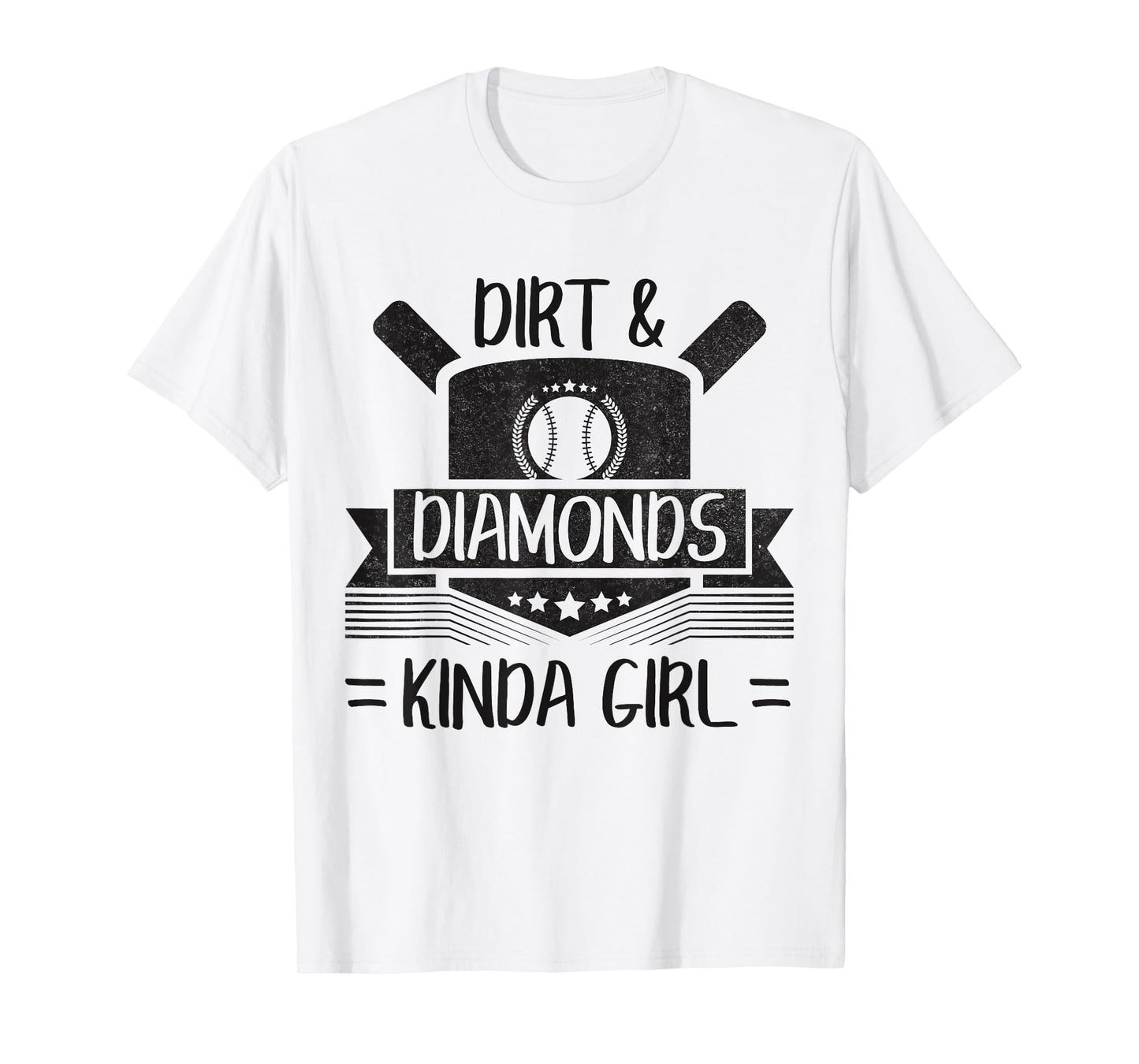 Fun Cute Baseball Softball Home Plate Kinda Girl T-Shirt