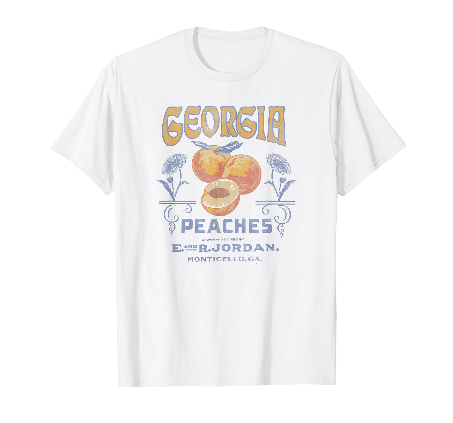 Trendy Georgia Peaches Vintage Poster T-Shirt