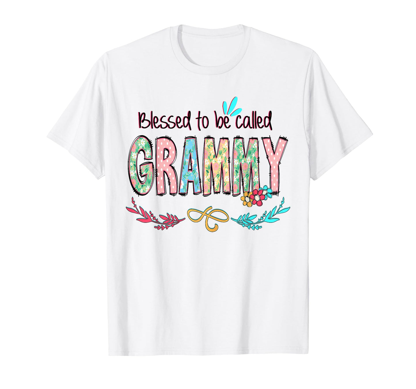 Blessed to Be Called Grammy Floral Mother's Day T-Shirt