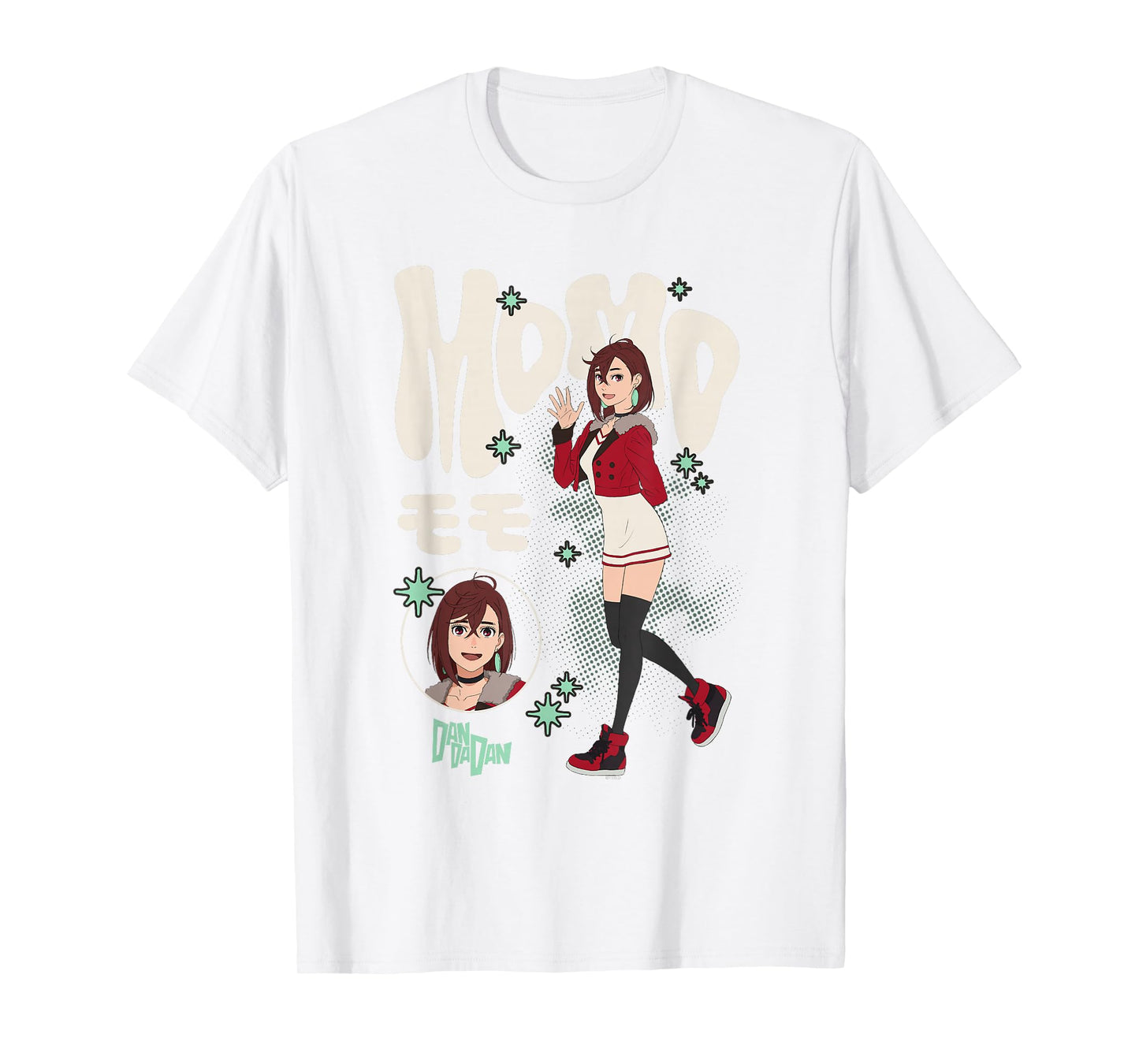 Dan Da Dan Momo Ayase Waving Hand Kawaii Anime T-Shirt
