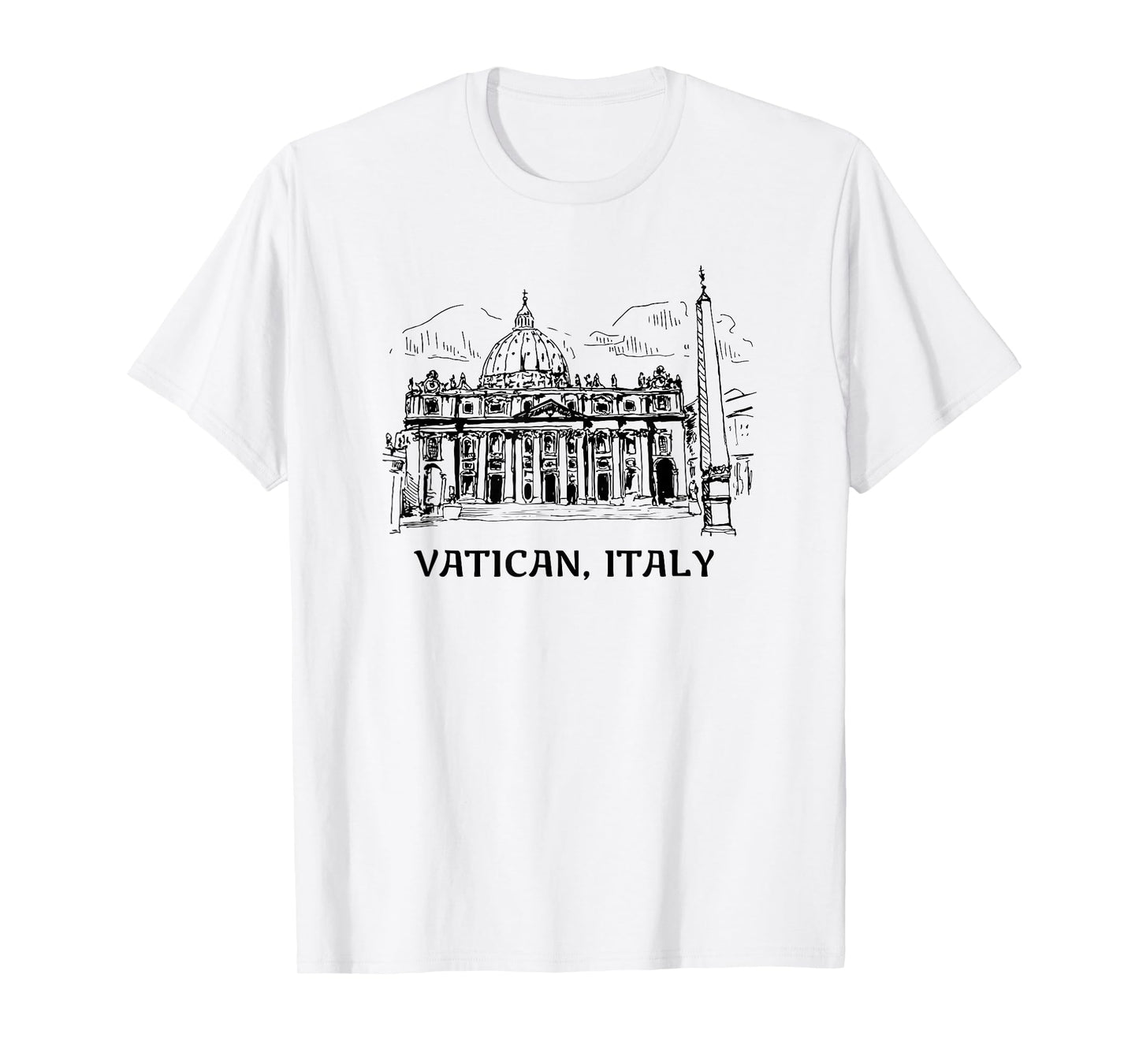 Tee4One Travel Vacation Countries Vatican City Italy Summer Travel T-Shirt