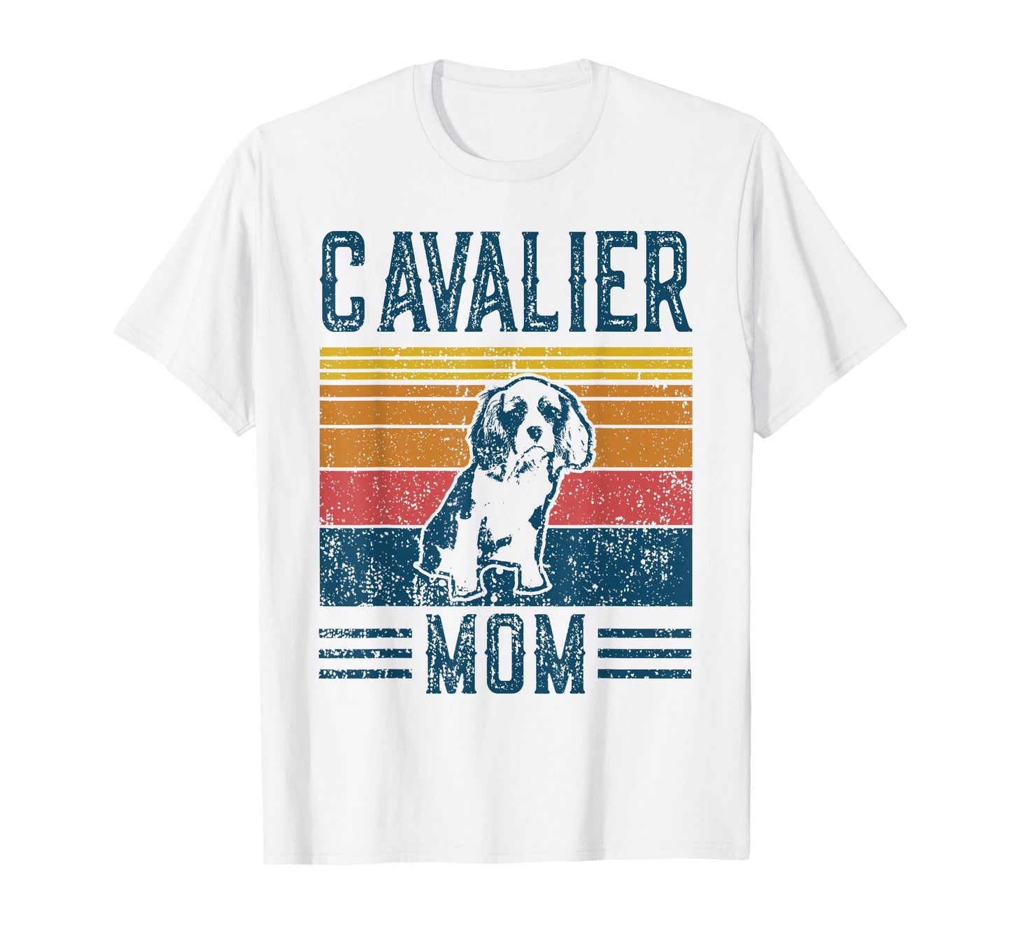 Dog Cavalier Mom - Vintage Cavalier Mom T-Shirt Small