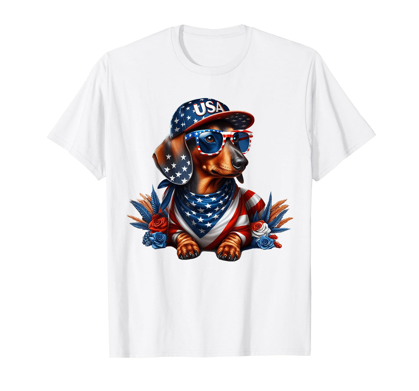 Dachshund 4th of July Patriotic Dog Dachshund Fourth of July T-Shirt
