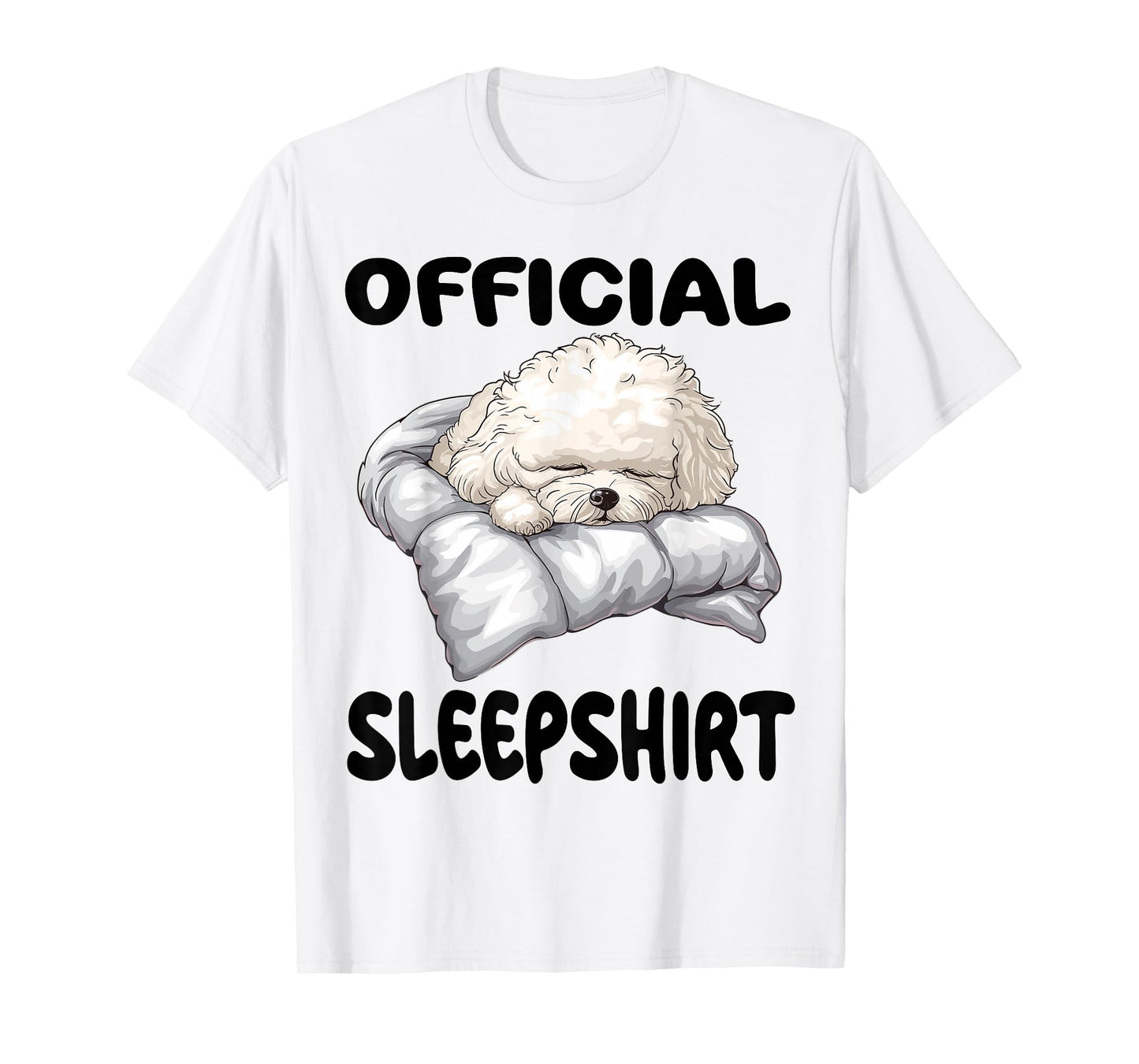 Bichon Frise Dog Official Sleepshirt Pajamas Nightgown T-Shirt