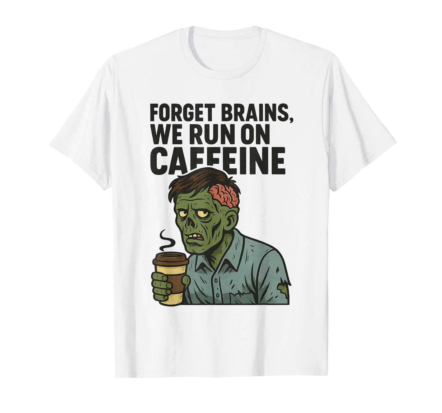 Zombie Coffee Humor T-Shirt