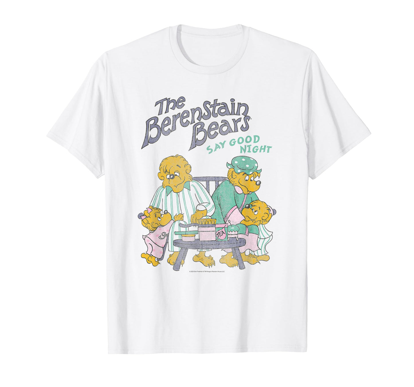 The Berenstain Bears Say Good Night Family Vintage Book T-Shirt