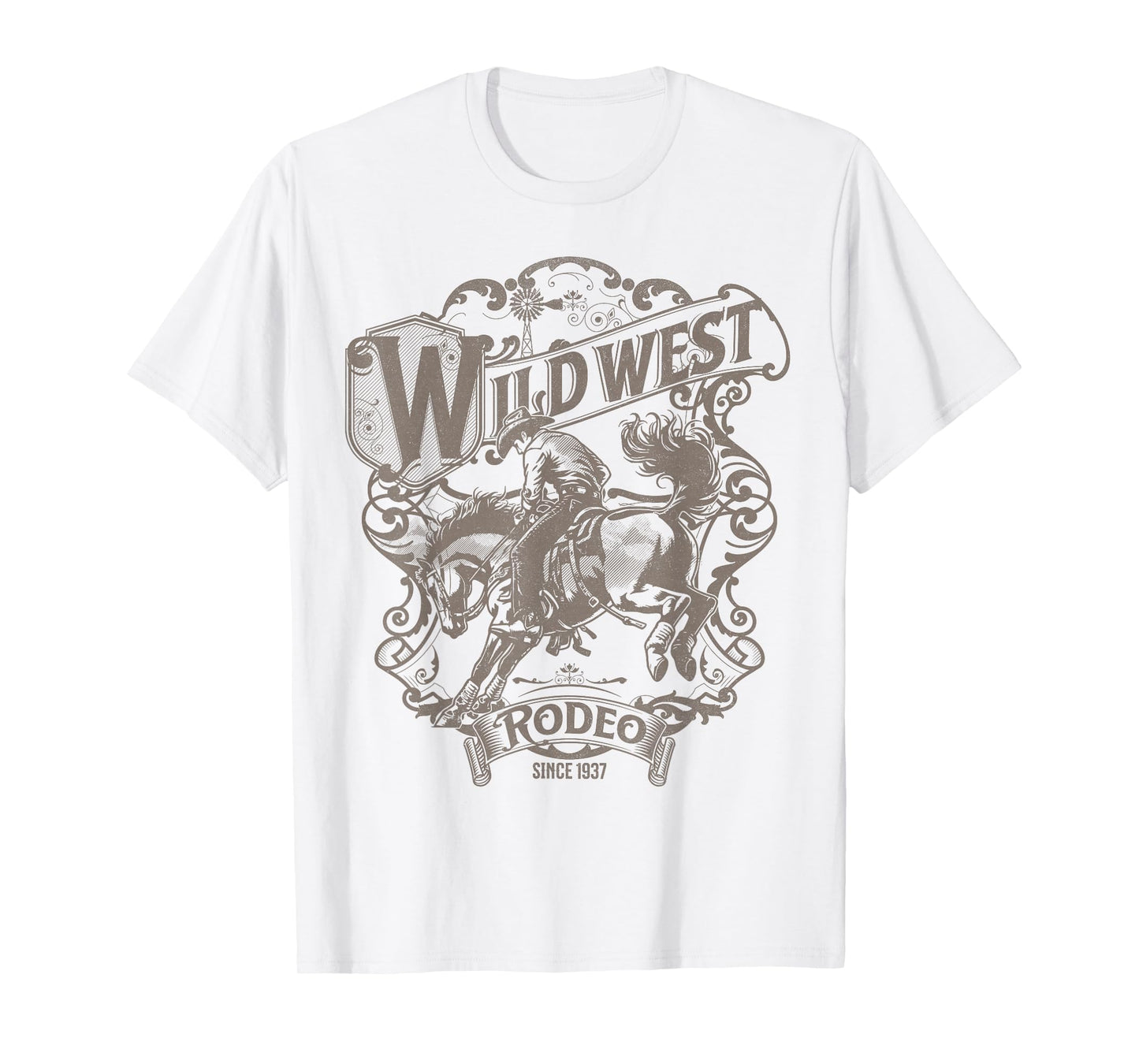 Wild West Western Cowboy Rodeo Country Music Women Men Kids T-Shirt