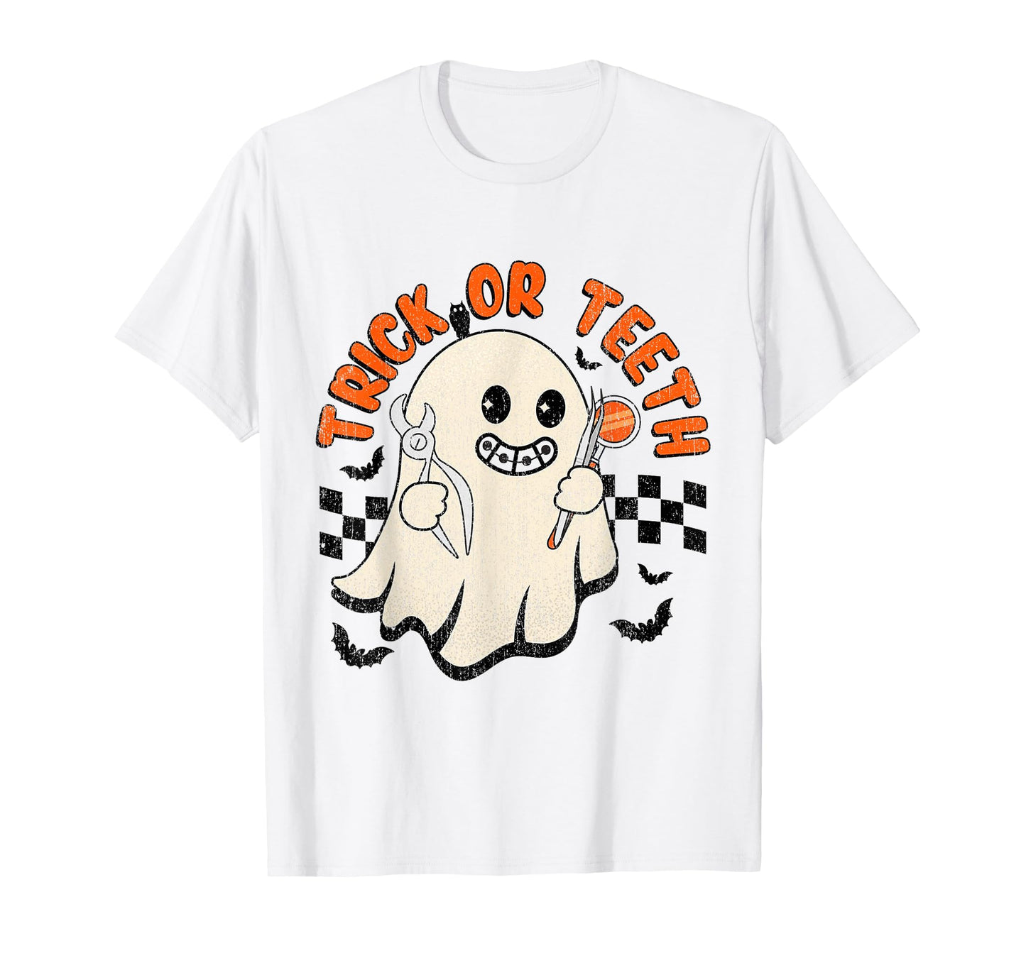 Orthodontist Halloween Trick Or Treat Dentist, Dental Assis T-Shirt