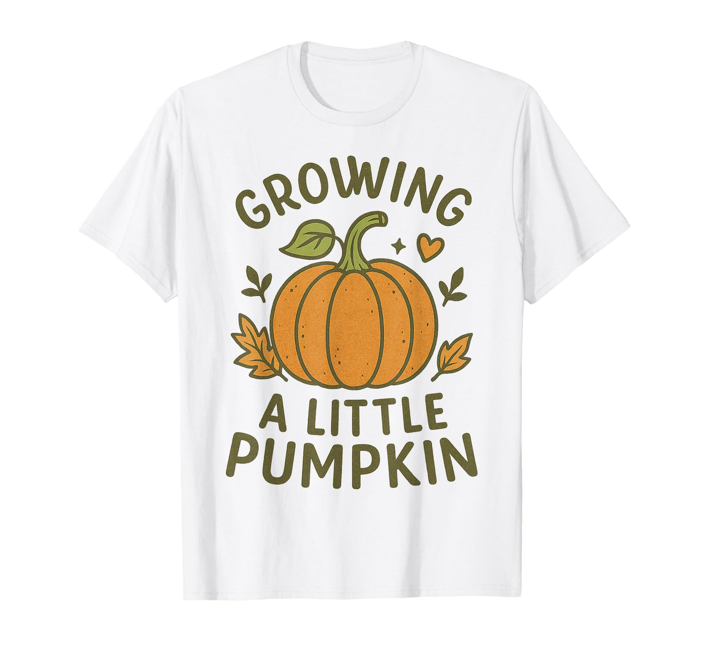 Growing A Little Pumpkin Fall Pregnancy Announcement Reveal T-Shirt
