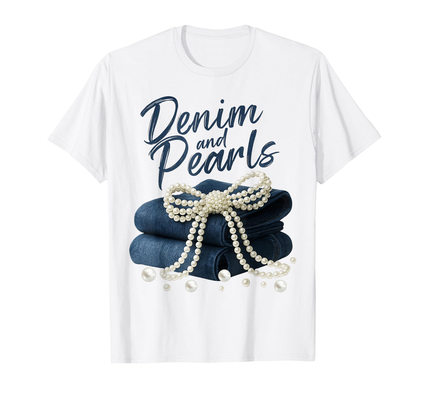Denim and Pearls Country Western Outfit Style Jeans Women's T-Shirt