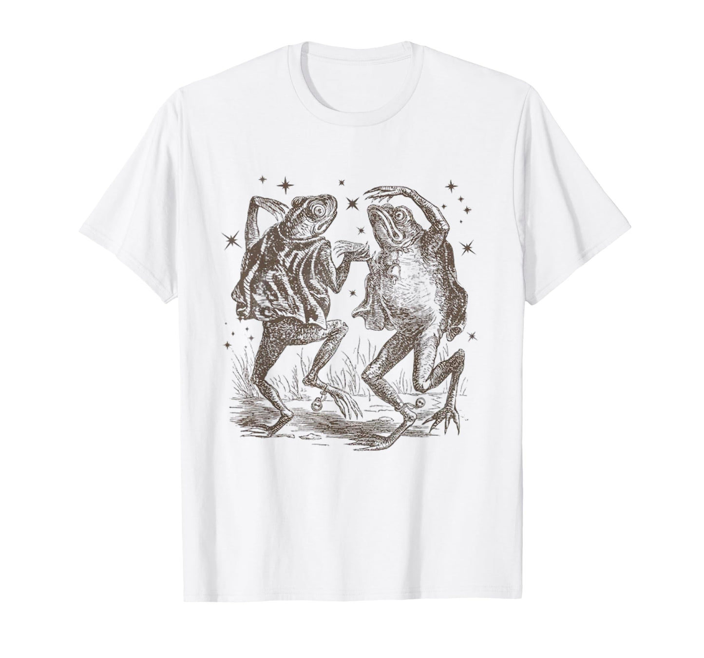 Dancing Frog Stars Vintage 90s Tattoo Style T-Shirt