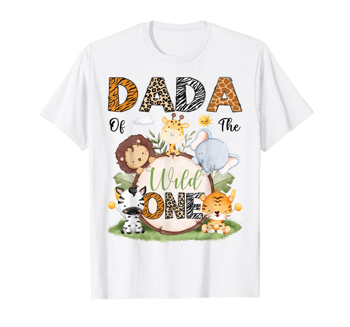 Dada Of The Wild One 1St Birthday Boy Safari Lover T-Shirt
