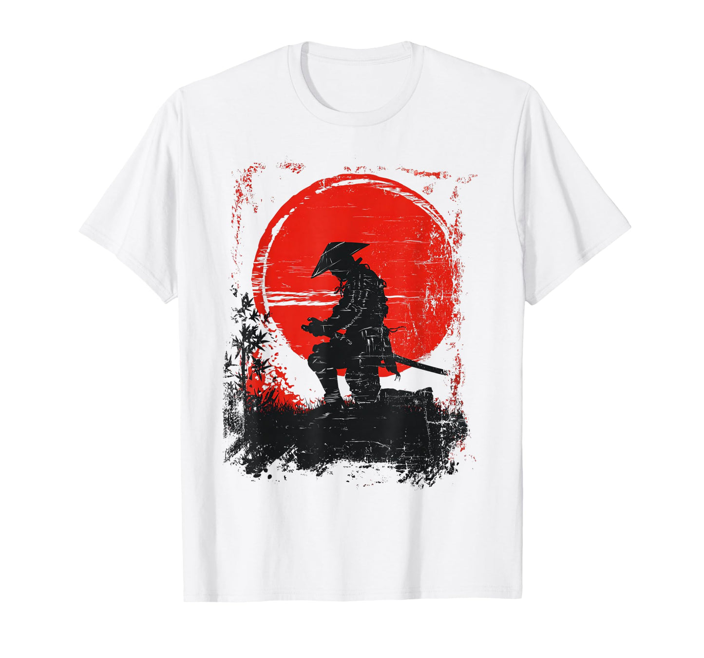 Retro Samurai Fighter Ukiyo Japan T-Shirt