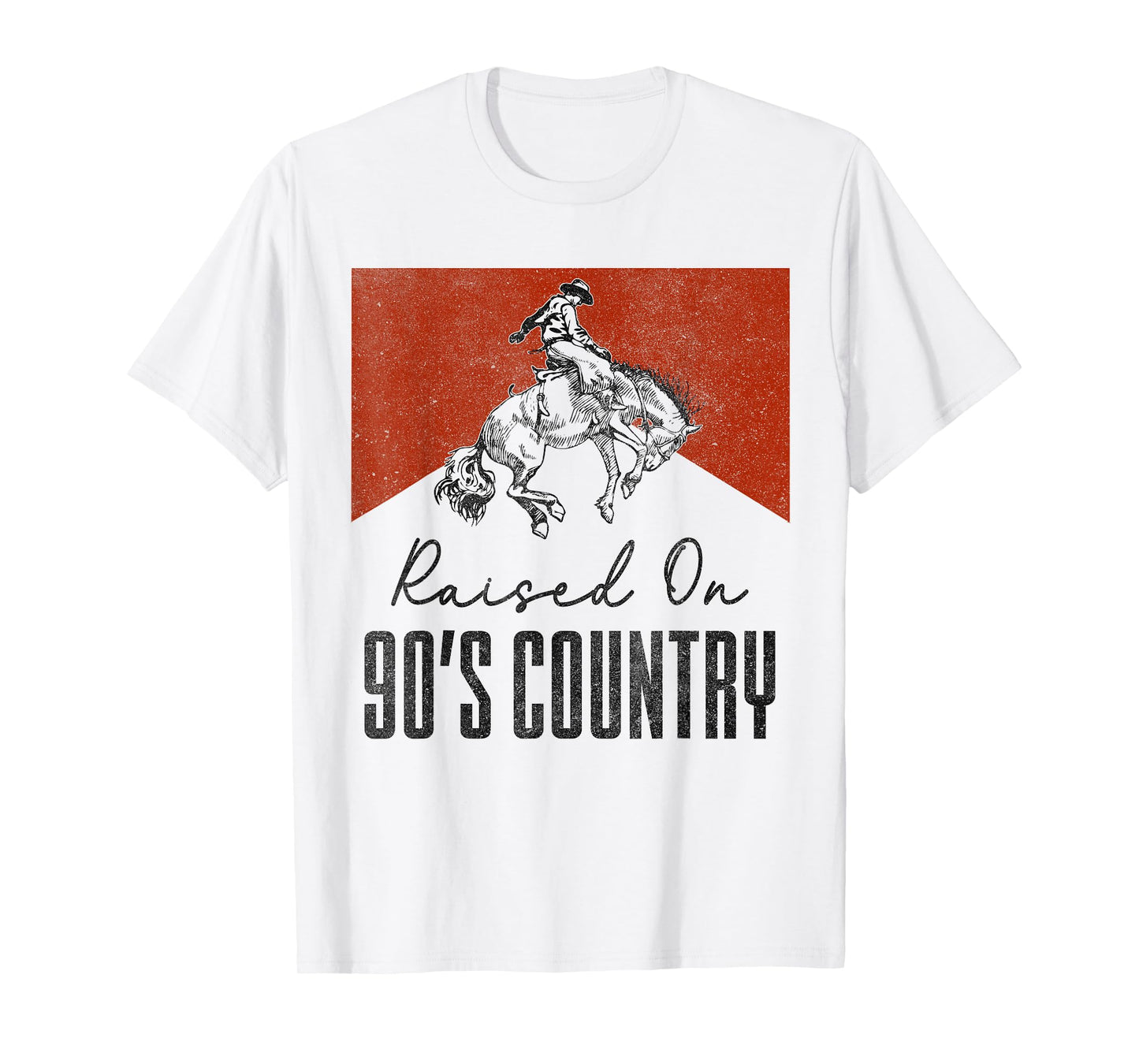 Raised On 90's Country Music Vintage Western Cowgirls T-Shirt