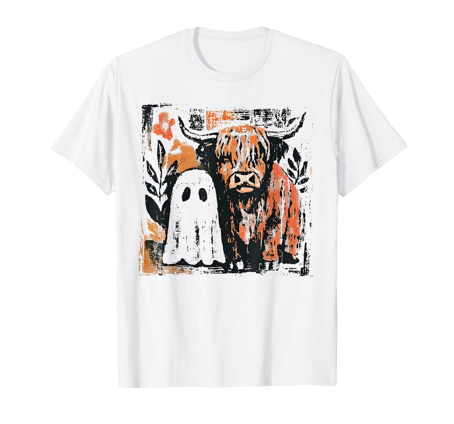 Haunting Until The Cows Come Home Ghost and Cow Halloween T-Shirt