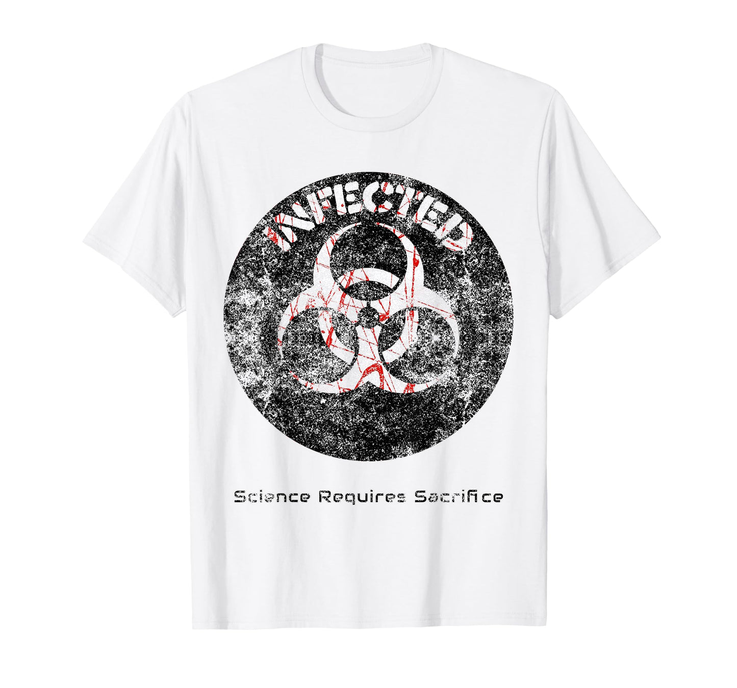 Infected Doomsday Biohazard Science Teacher Halloween Men Women Kids T-Shirt
