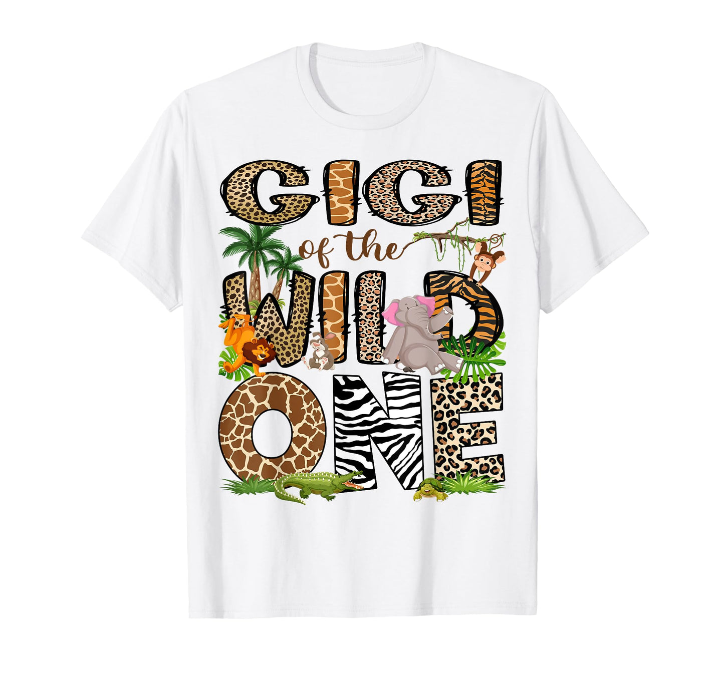 Gigi Of The Birthday Wild One 1St Birthday Safari T-Shirt