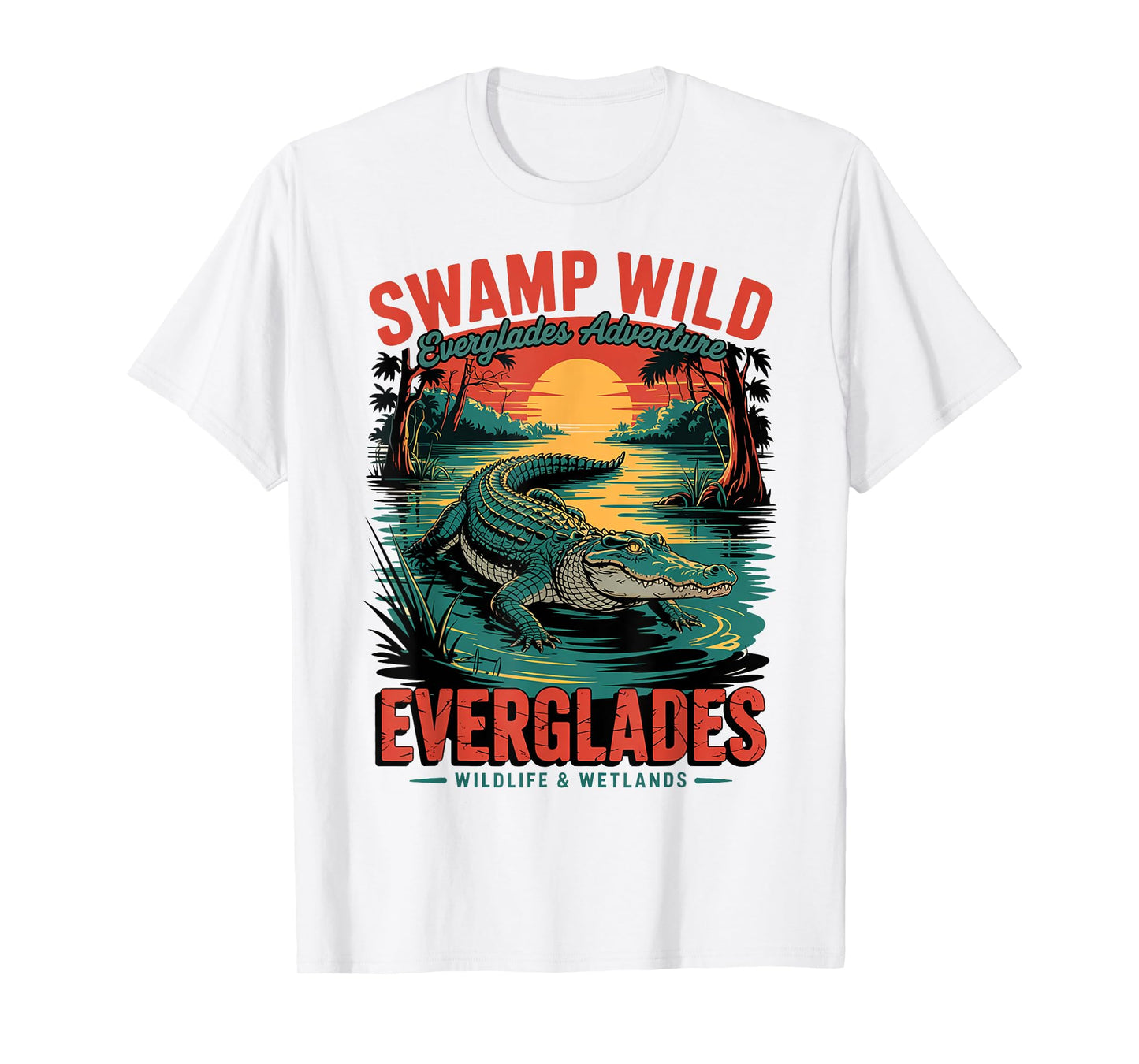 Explore Everglades Wildlife Swamp - USA Florida Everglades T-Shirt