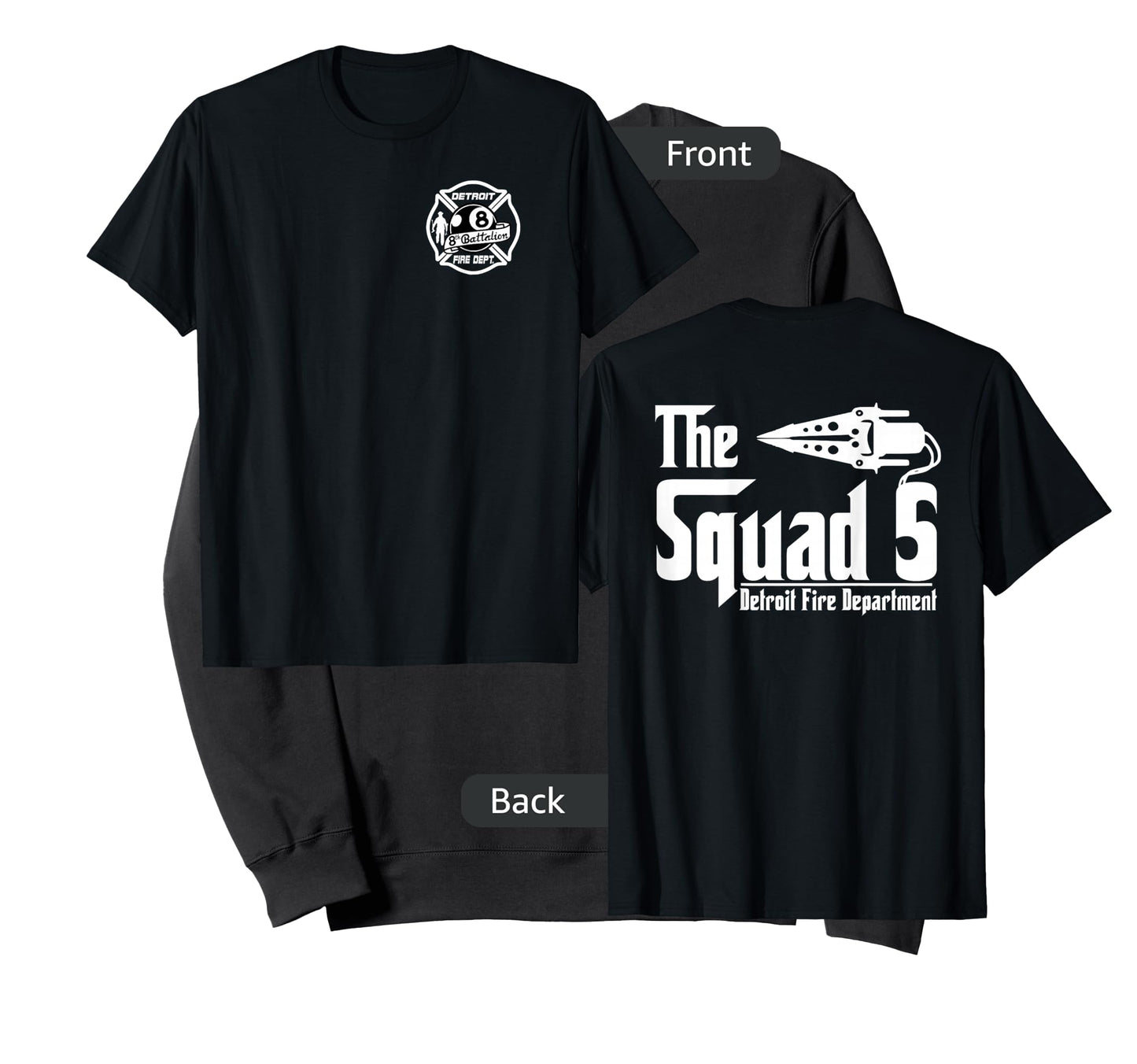 The Squad 5 Detroit Fire Department by JaySinMyers T-Shirt