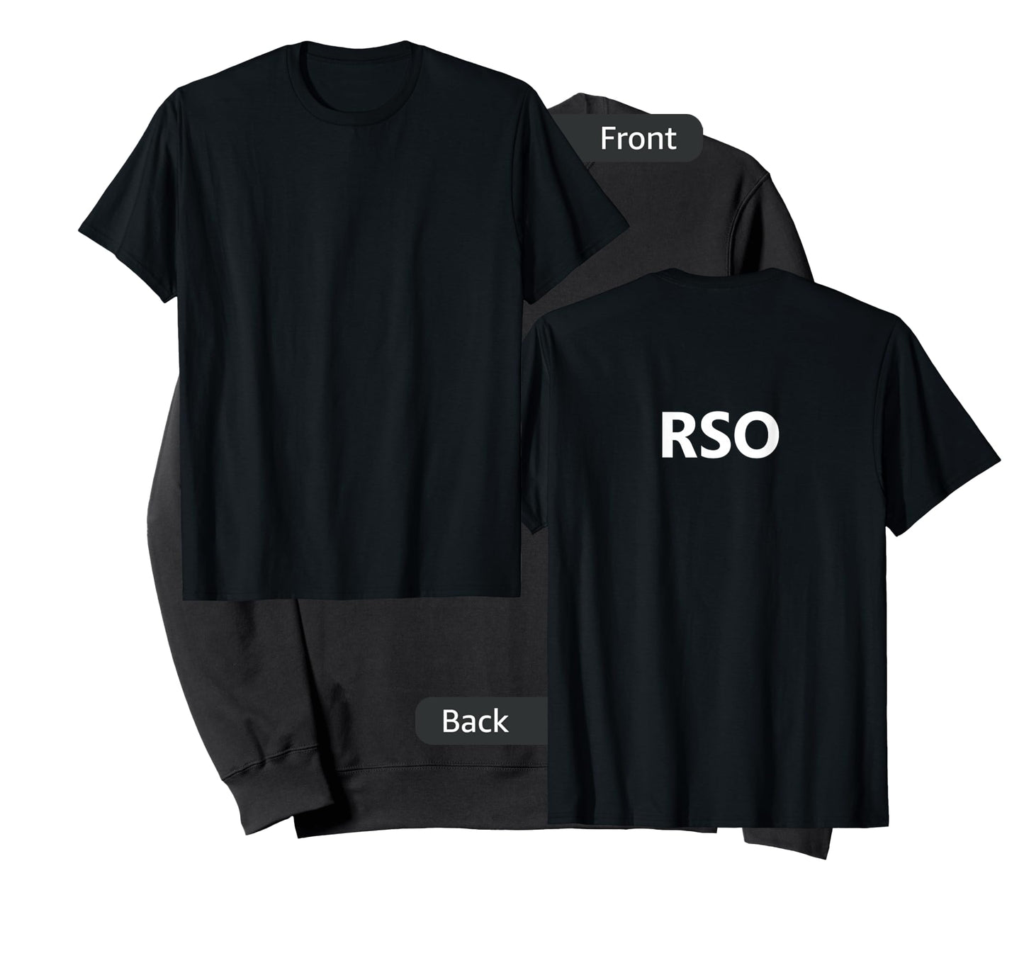 Range Safety Officer RSO Gun Job Employee (BACK PRINT) T-Shirt