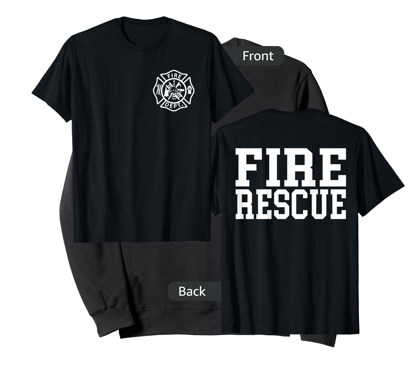 Fire Department Logo Uniform Fireman Symbol Firefighter Gear T-Shirt