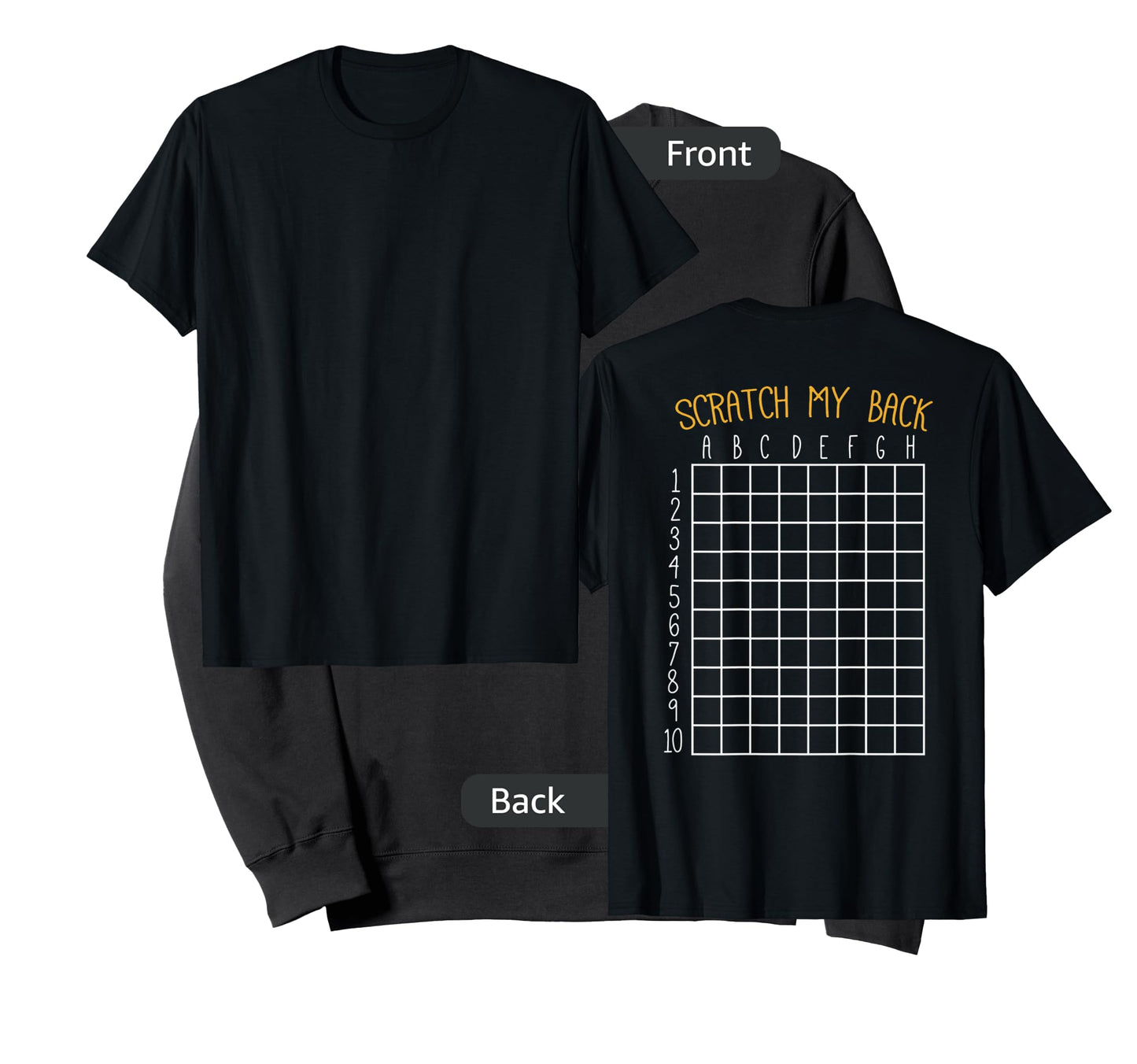 Back Scratching Shirt Co. Back Scratcher Shirt, Scratch My Back T-Shirt - Unisex-Adult, Black, Small