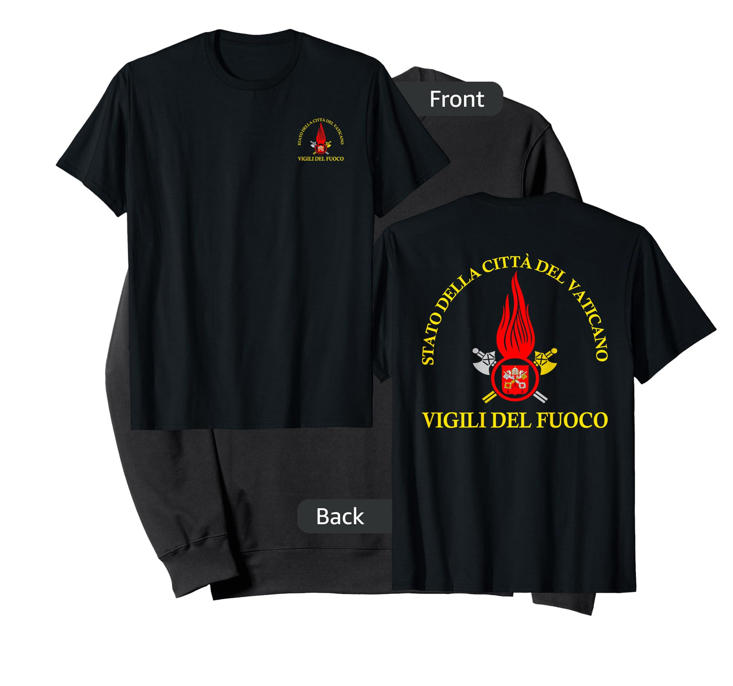 Italian Firefighter Vigili Del Fuoco Vatican Rome T-shirt T-Shirt