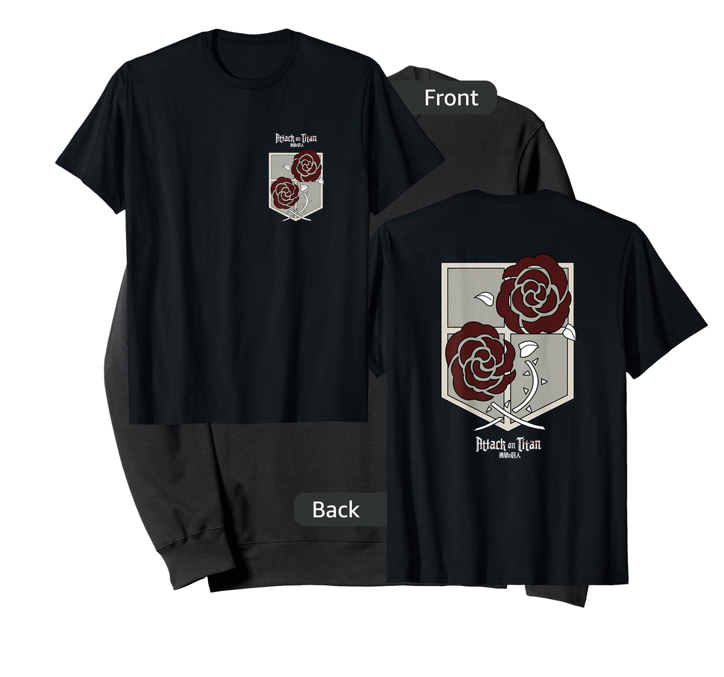 Attack on Titan Garrison Station Corps Front and Back Anime T-Shirt
