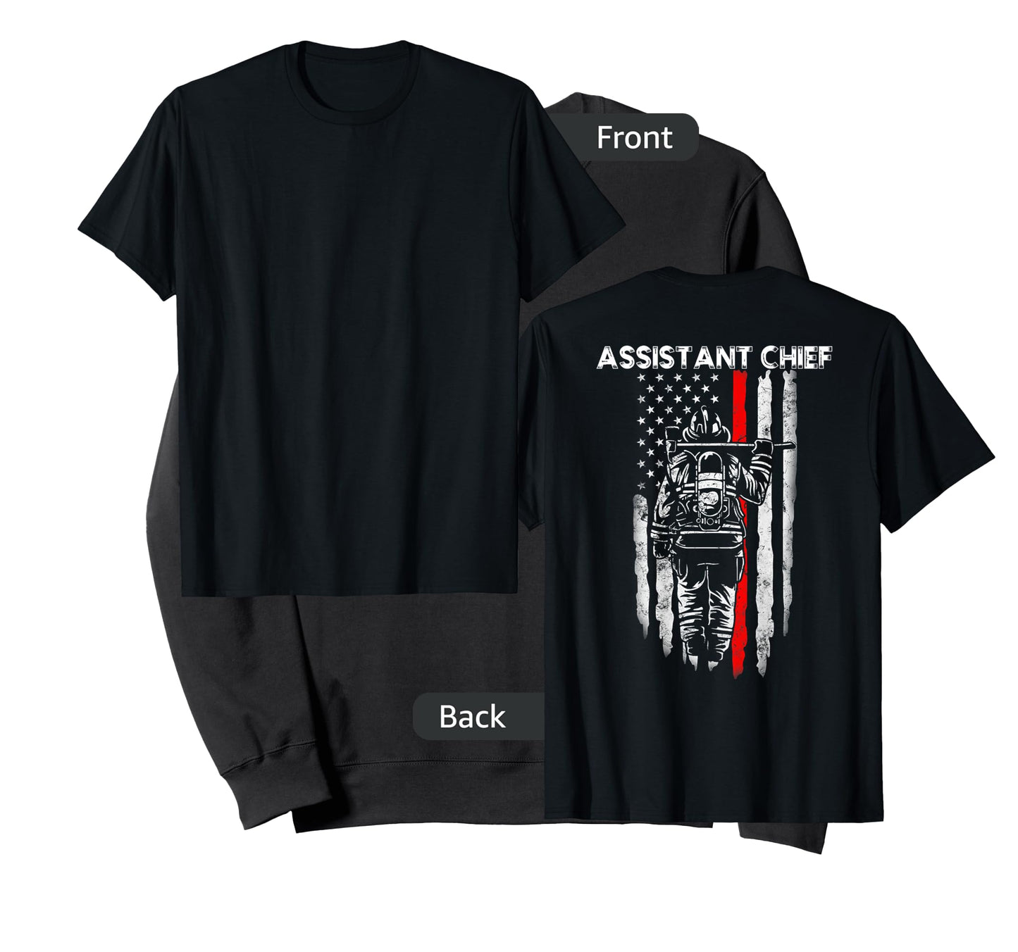 Assistant Fire Chief American flag gifts for Assistant Chief T-Shirt