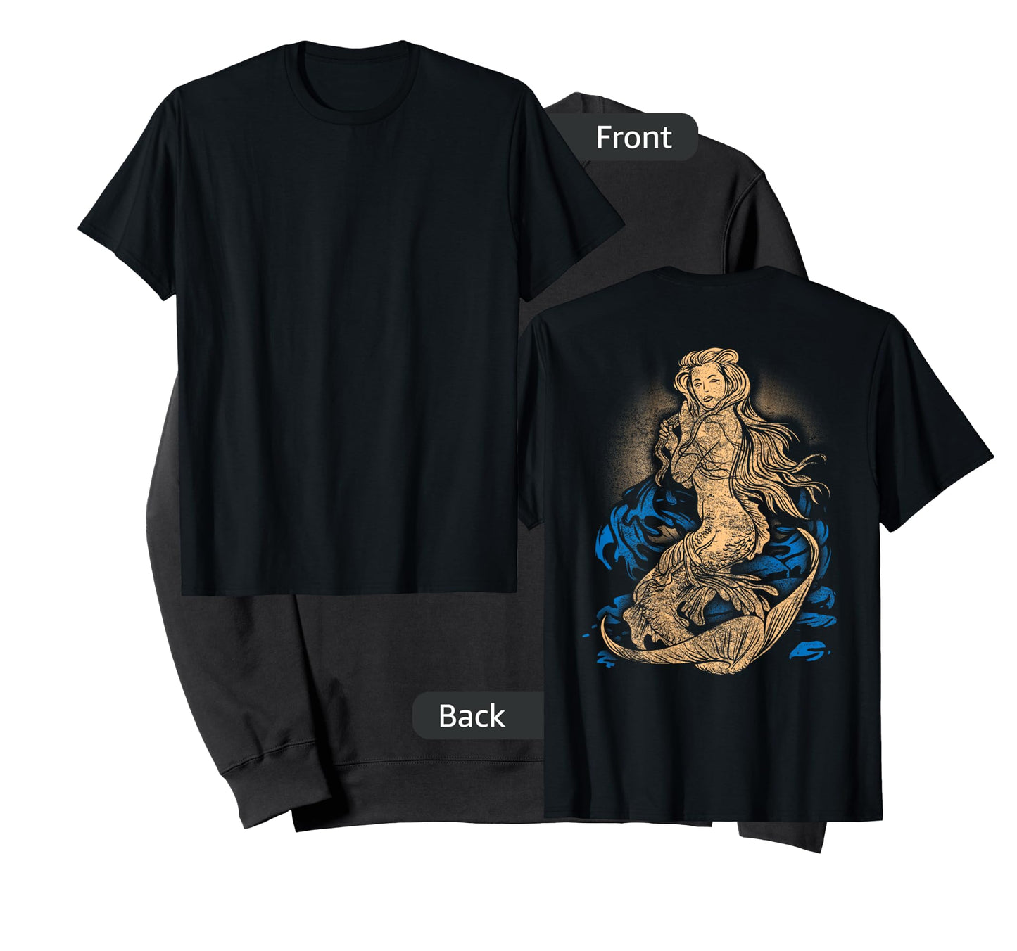 Mermaid Tattoo Shirt Vintage Pin Up Girl Soldier Sailor