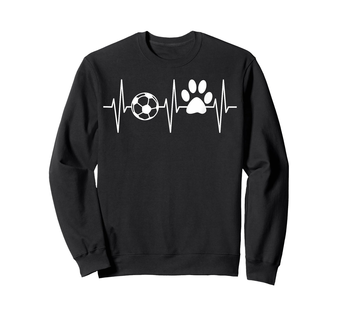 Soccer Dog Shirt Funny Dog Lover Soccer Player Heartbeat T-Shirt