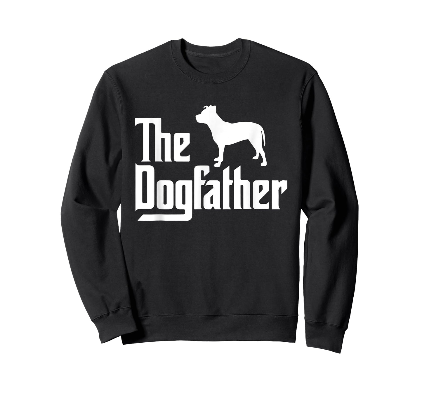 Mens The DogFather, Pitbull Dog Dad, Best Dog Daddy Ever T-Shirt