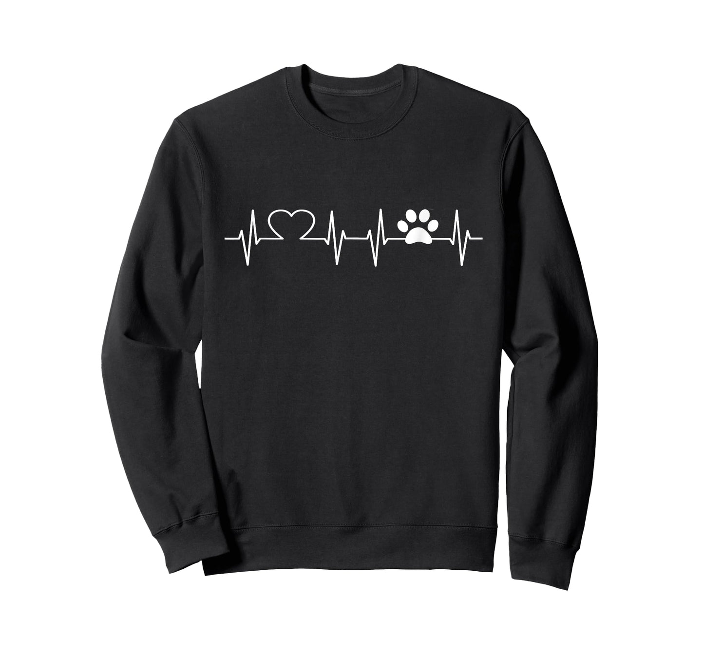 Print Heartbeat Dogs and Cats Lovers Men Women Kids Paw T-Shirt
