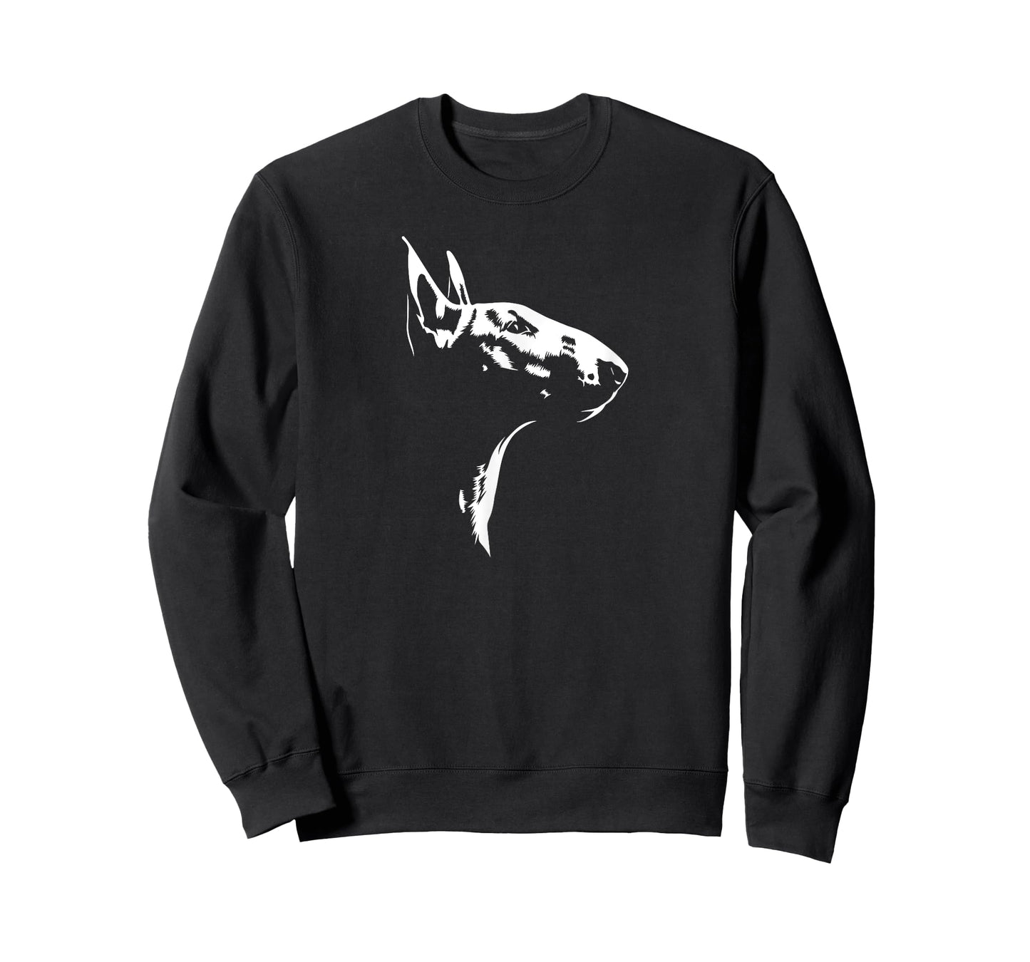 English Bull Terrier Silhouette portrait dog mom dog T-Shirt