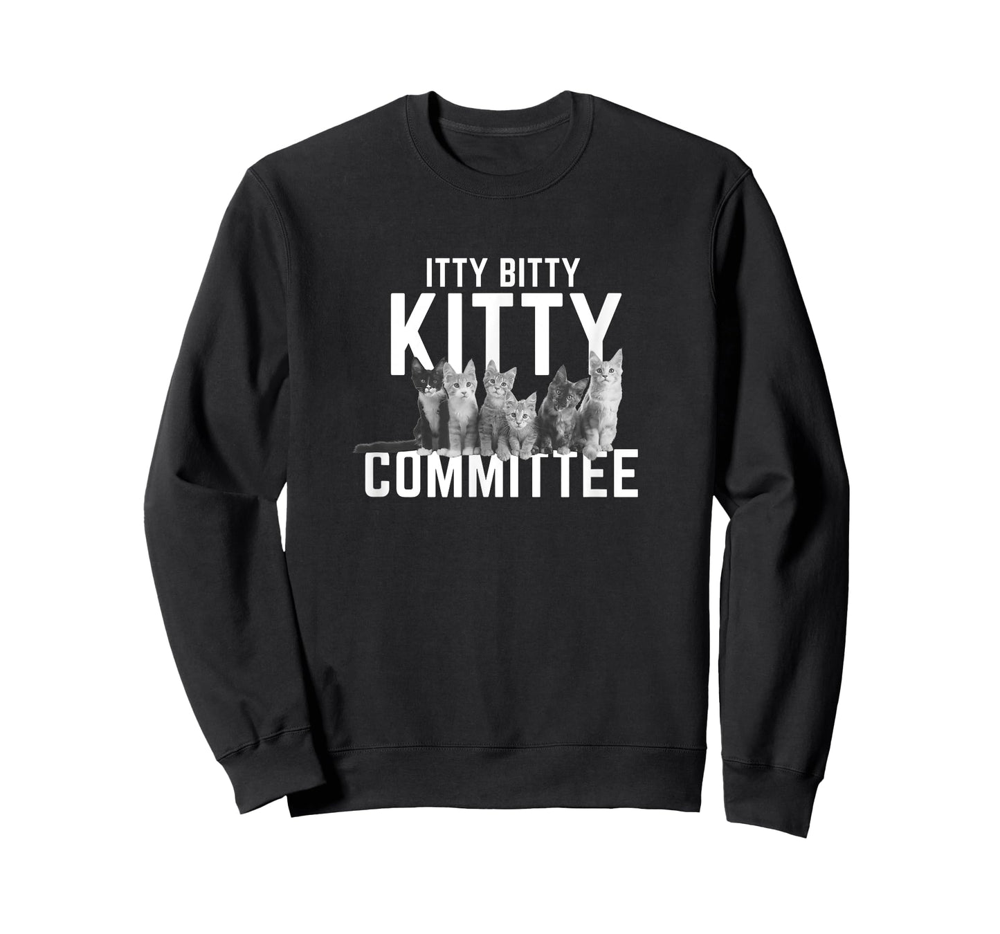 Itty Bitty Kitty Committee Cute Cat T-Shirt