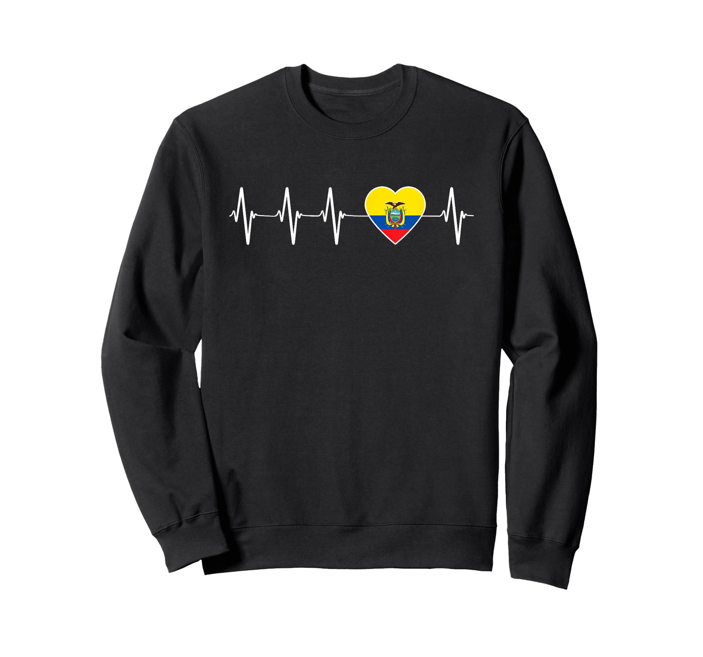 Ecuadorian Heartbeat I Love Ecuador Flag Gift T-Shirt