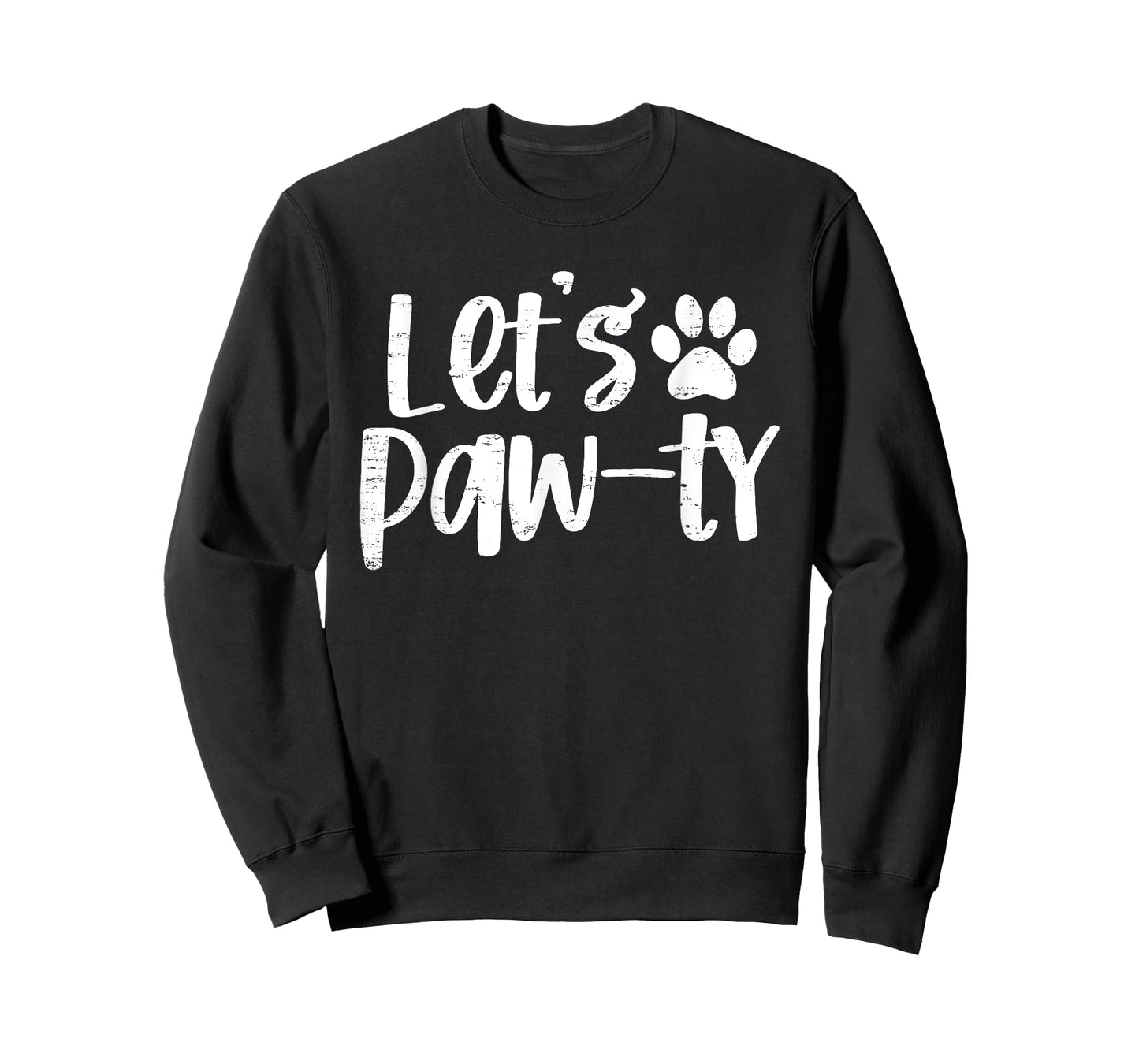Funny Let's Paw-ty Love Dogs Mom Retro T-Shirt