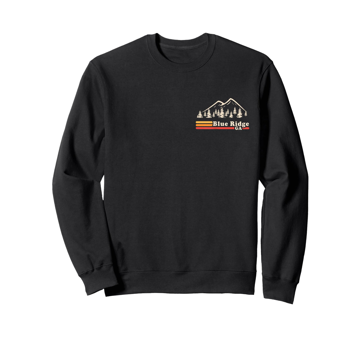 Retro Blue Ridge Georgia Mountains Hiking T-Shirt
