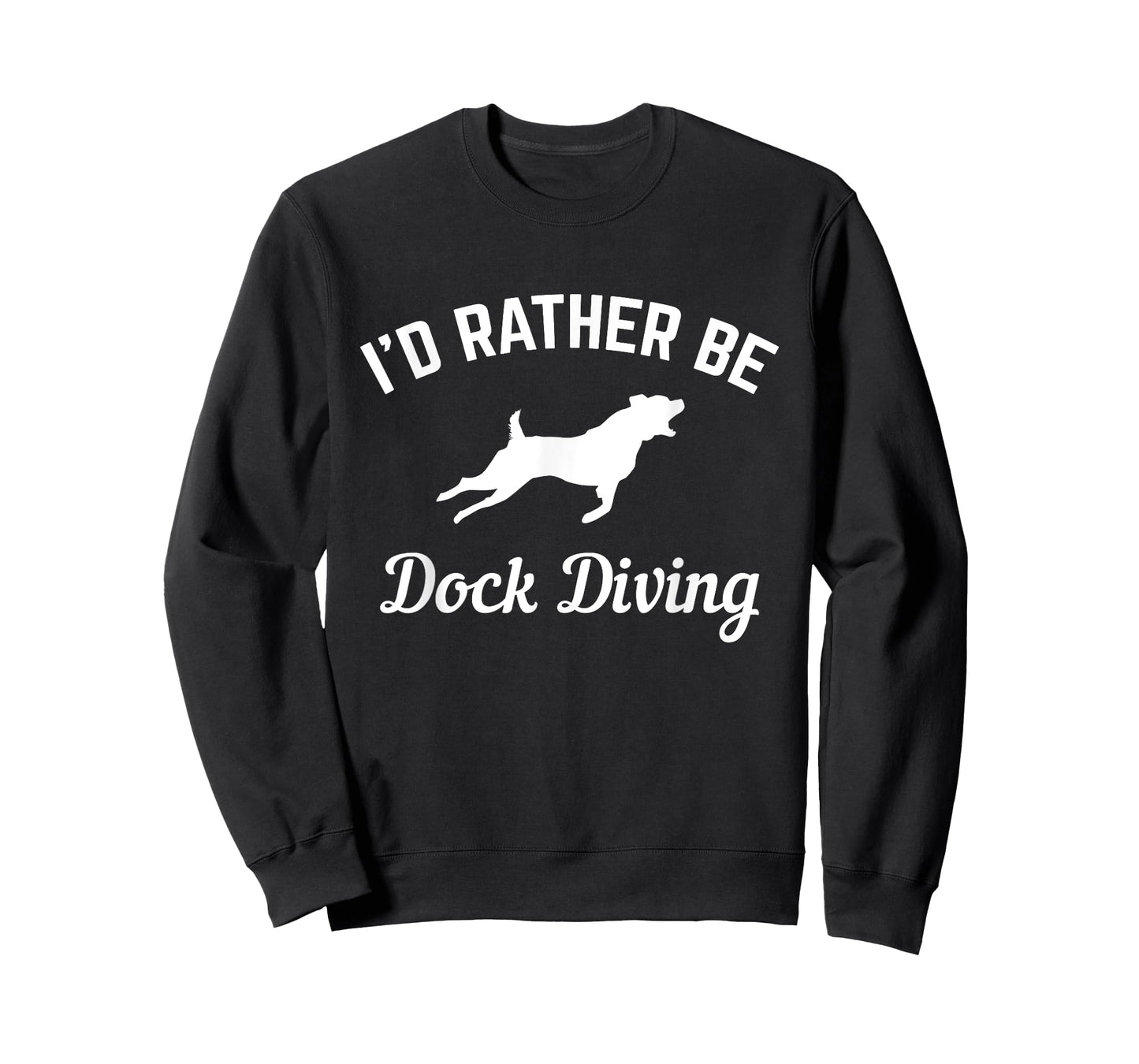 I'd Rather Be Dock Diving - Funny Rottweiler Dog Water Sport Men Women T-Shirt