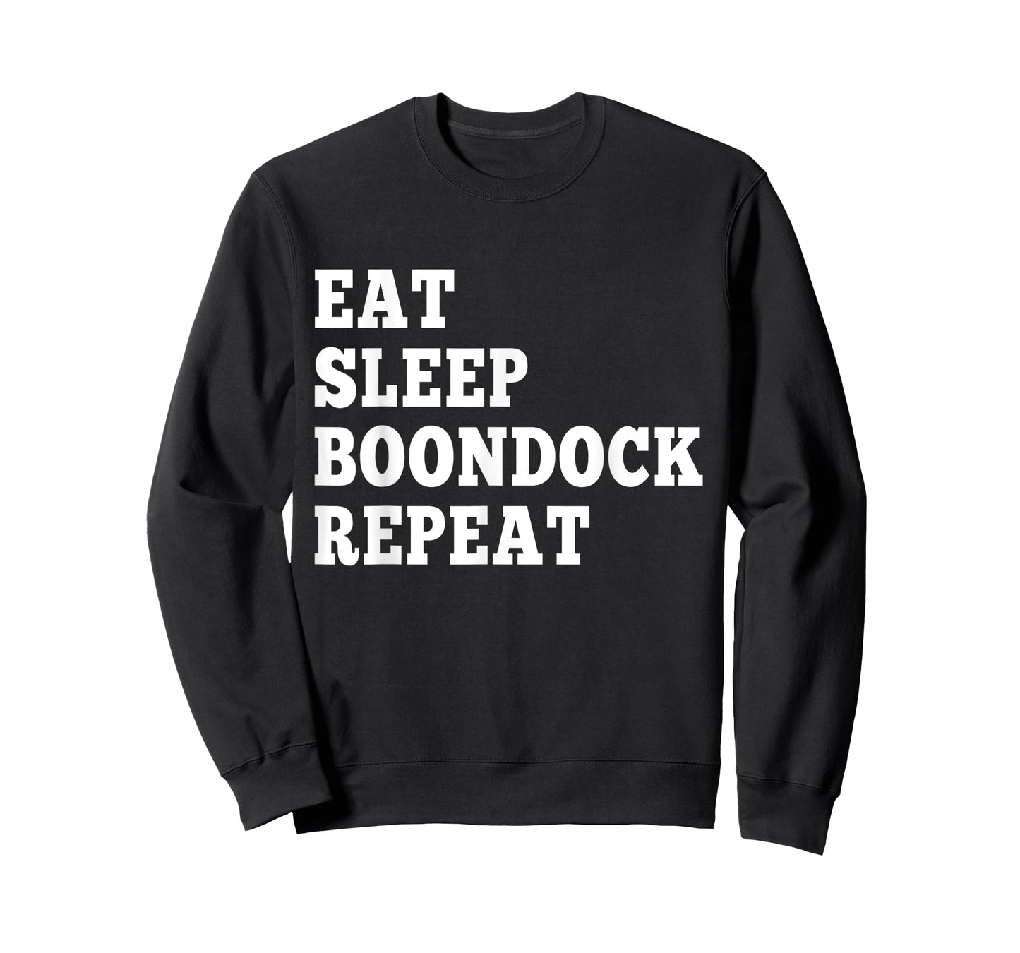 Eat Sleep Boondock Repeat couples boondocking camping T-Shirt