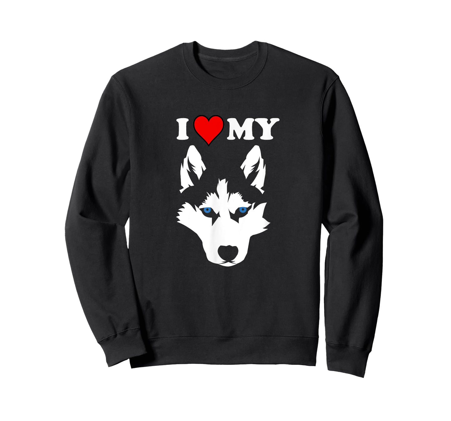 Funny Malamute Huskies Dog Owner Wolf I love My Husky Men Women Girls Kids T-Shirt