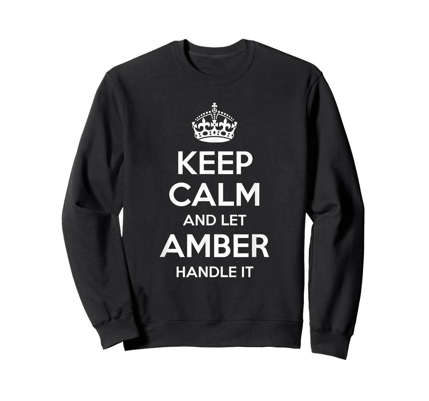 AMBER Keep Calm Personalized Name Funny Birthday Gift Idea T-Shirt