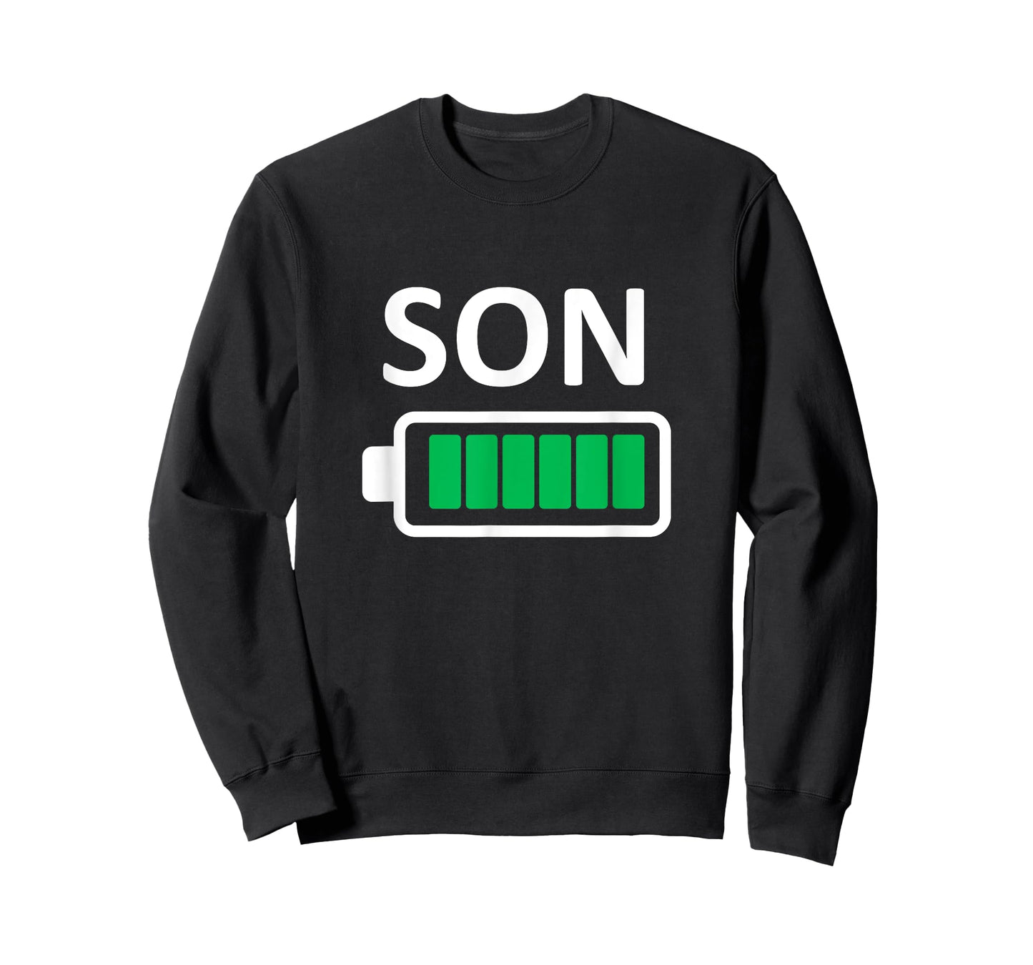 Funny Nerdy Family Son Full Battery Never Tired Geek T-Shirt