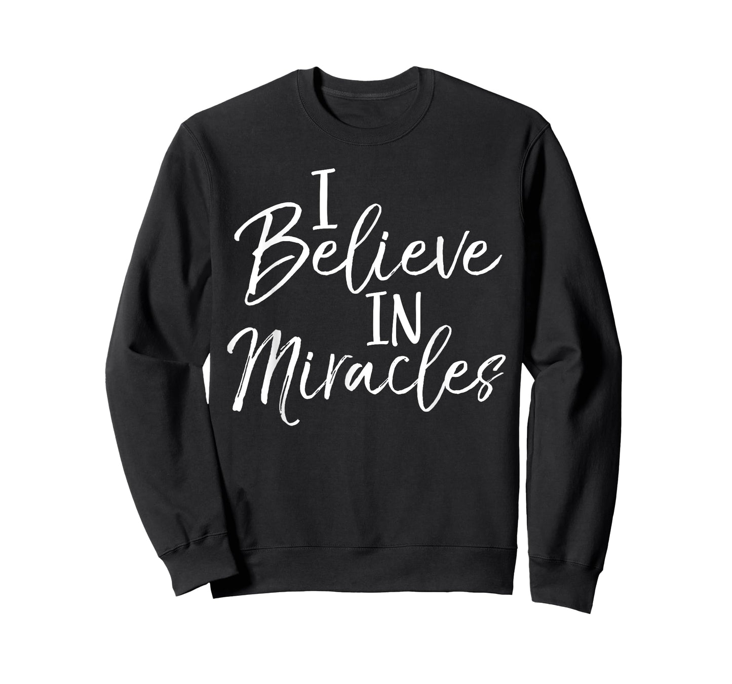 I Believe in Miracles Shirt Vintage Cool Bold Christian Tee T-Shirt