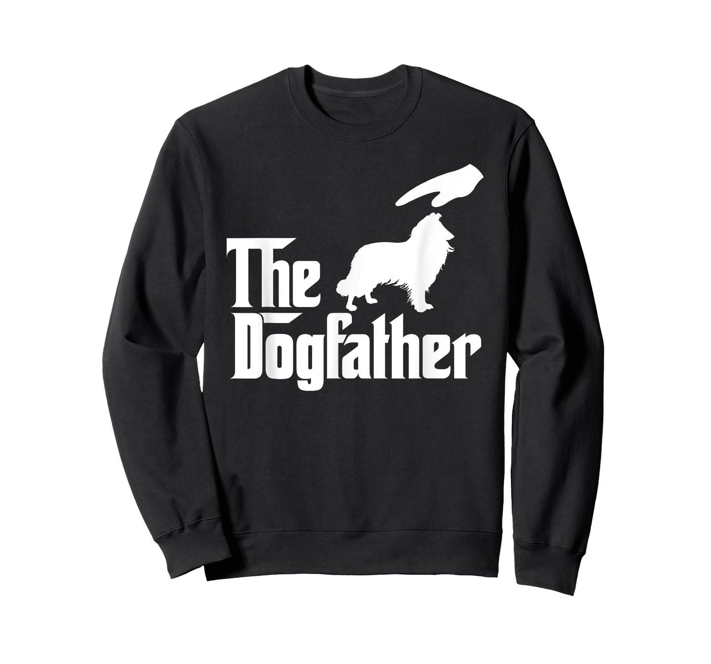 Rough Collie Dog Dad The DogFather Funny Dogs Lovers T-Shirt for Men Women Kids