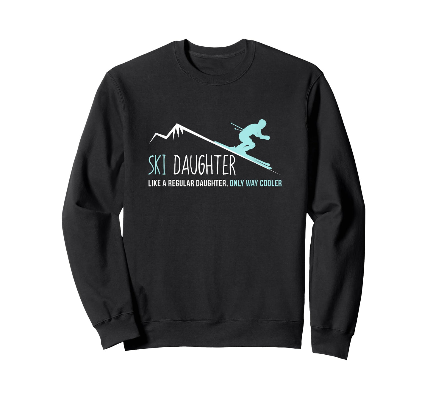 Ski Daughter Shirt, Funny Cute Winter Skiing Gift T-Shirt