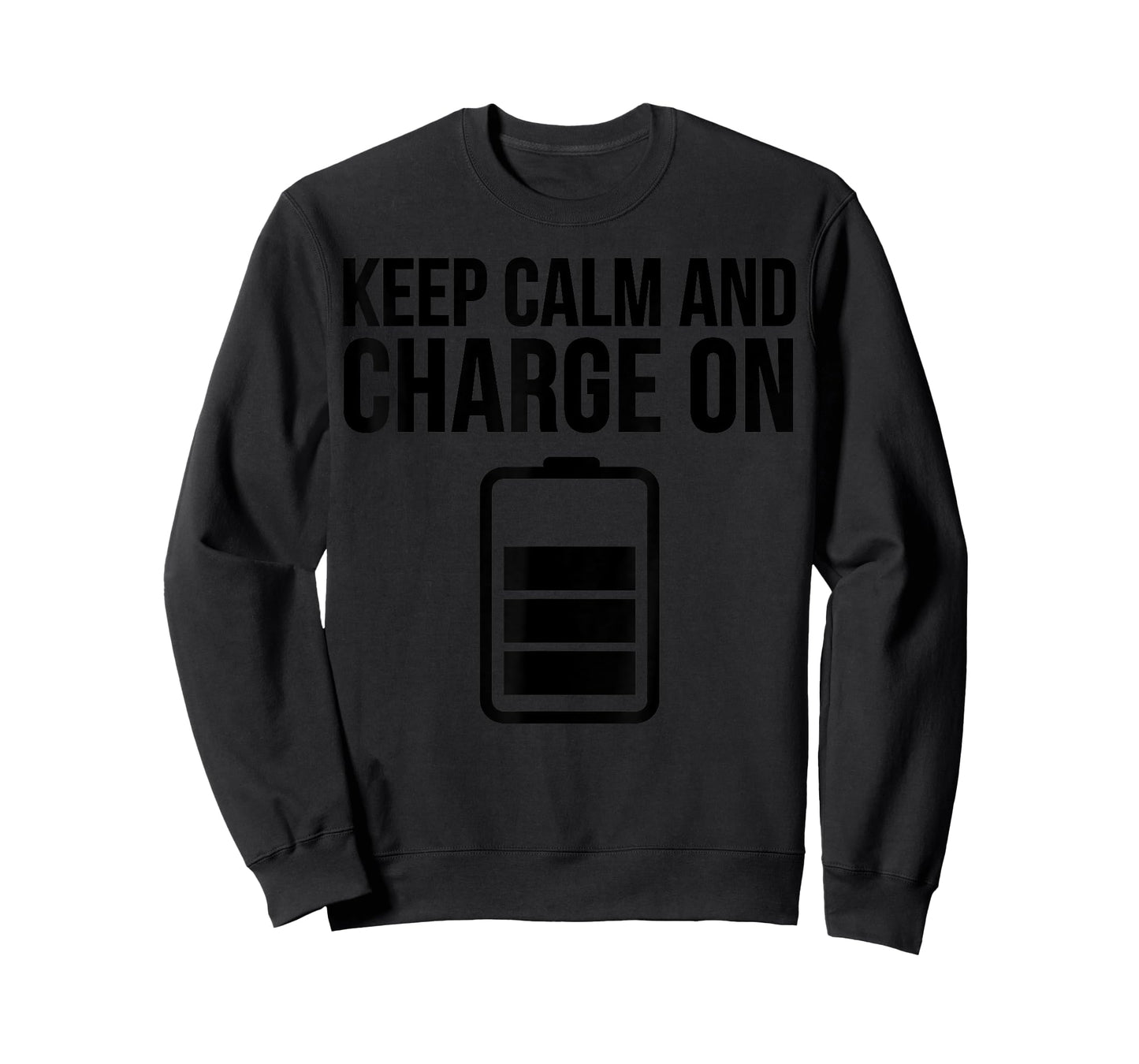 Electrician Funny - Keep Calm And Charge On T-Shirt