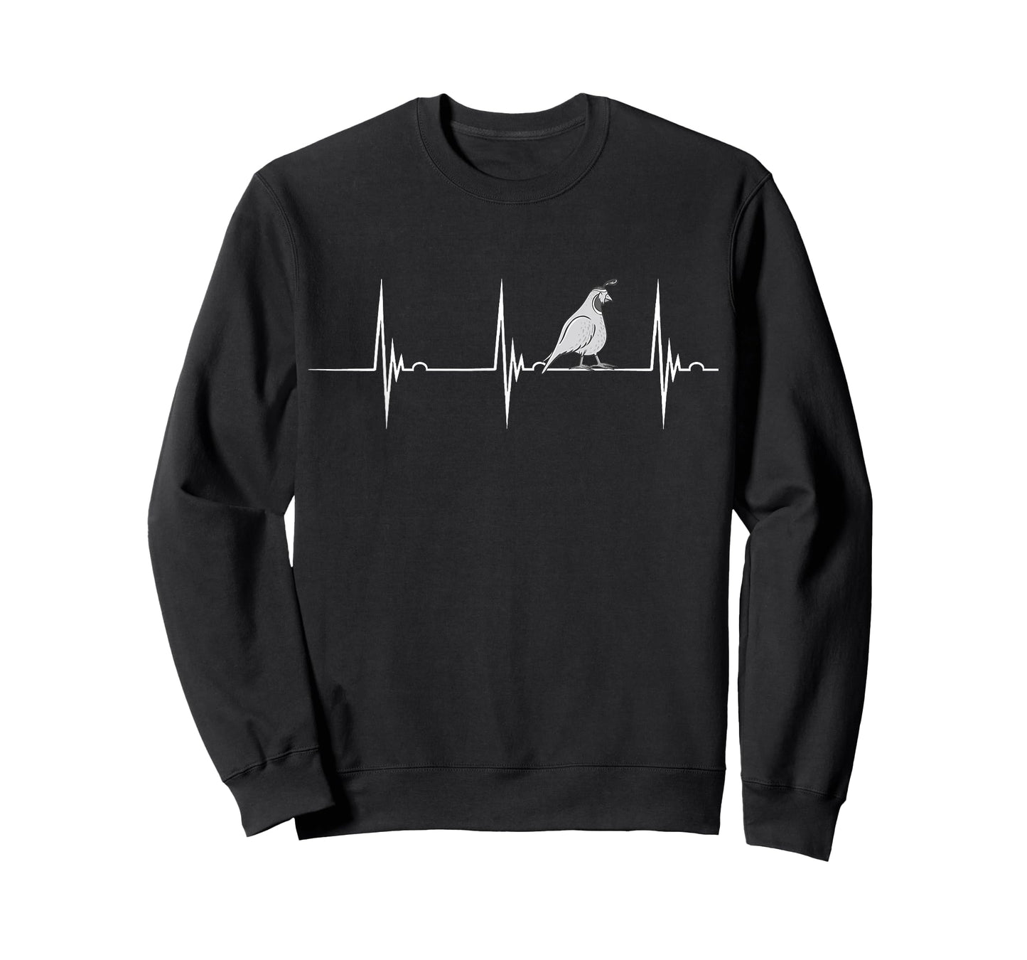 Quail Bird Quail Owner Bird Watcher Heartbeat EKG Pulse T-Shirt