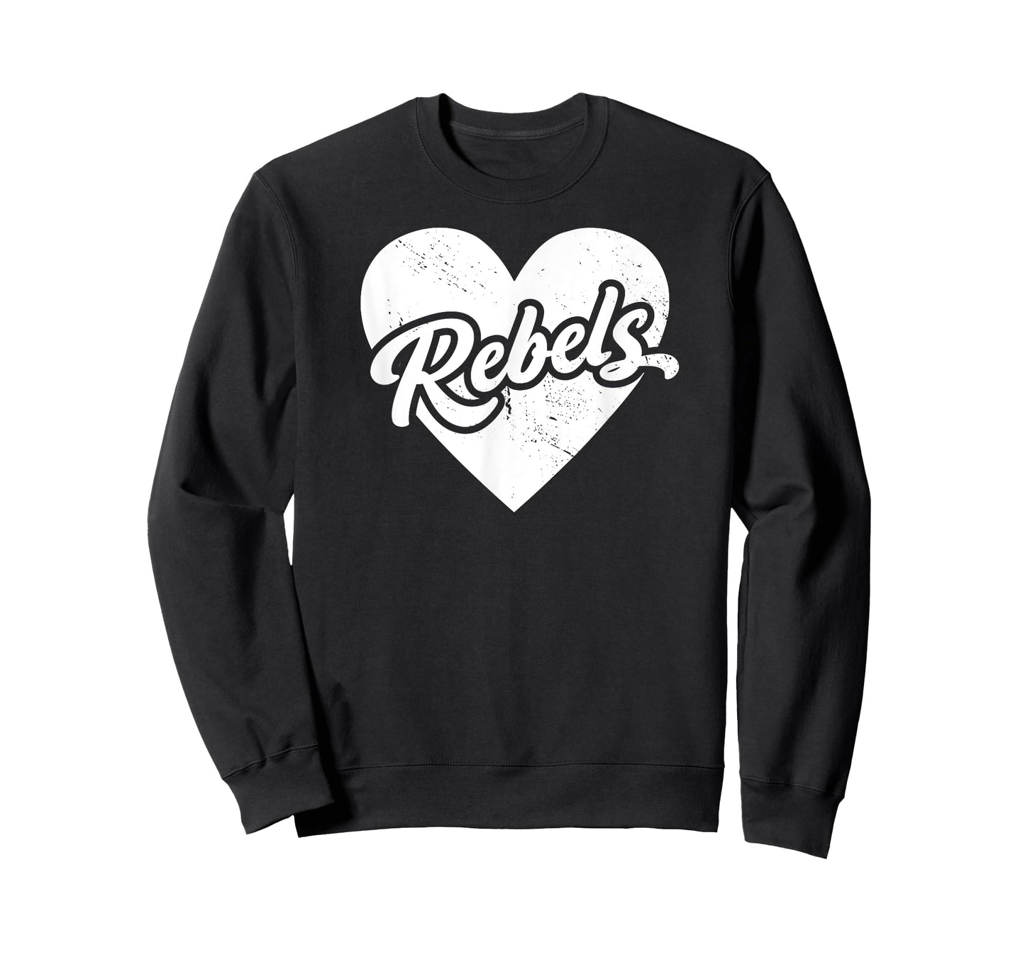 Vintage Rebels School Spirit Go Rebels Love T-Shirt